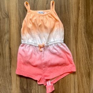 0-3month old navy ombré romper